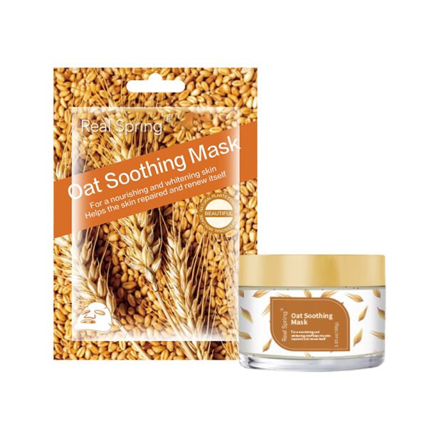Oat facial mask